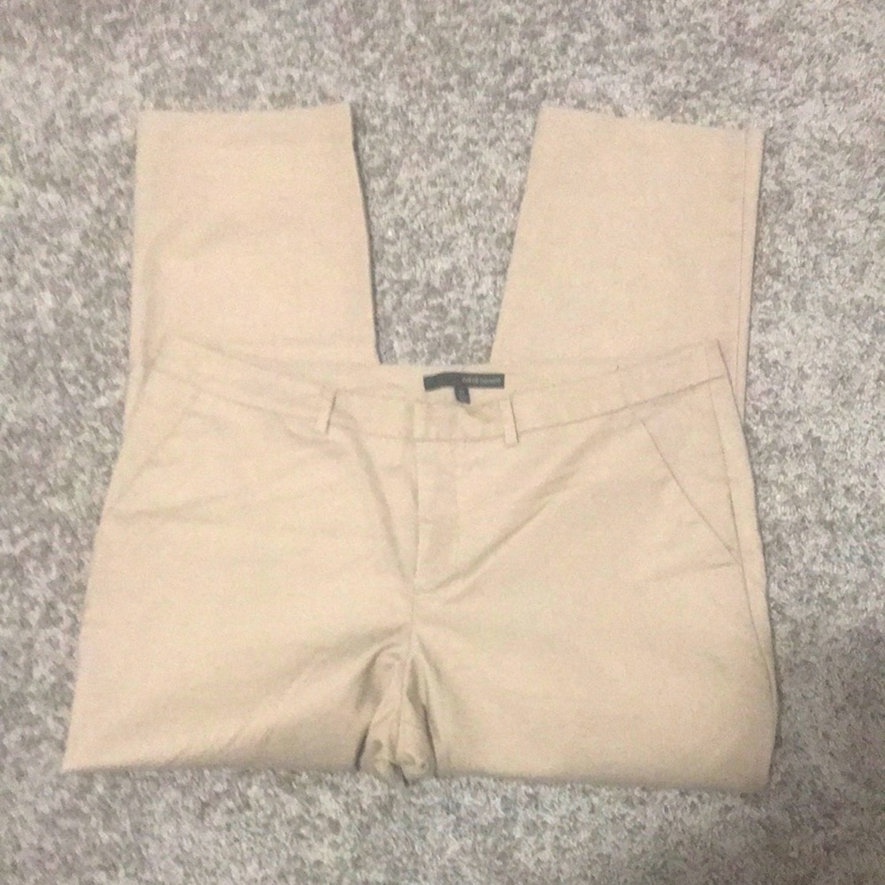 Have Bernard size 14 cropped khaki pants Like new cotton polyester spandex